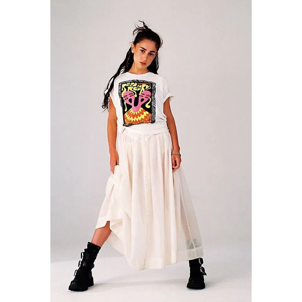 Free People We The Free Repo Records Philadelphia Graphic Tee Oversized L NEW - Picture 4 of 9